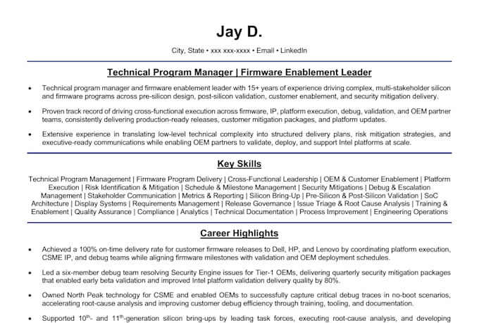 do ats optimized tech resume writing, cover letter, linkedin in 24 hours